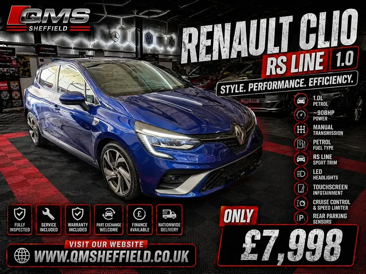 Used Renault Clio IV RS Line 100 HP (73 kW) 2019 Blue Hatchback