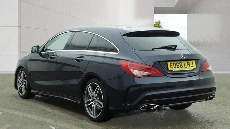 Used Mercedes CLA180 Shooting Brake AMG line 122 HP (89 kW) 2018 Blue Estate