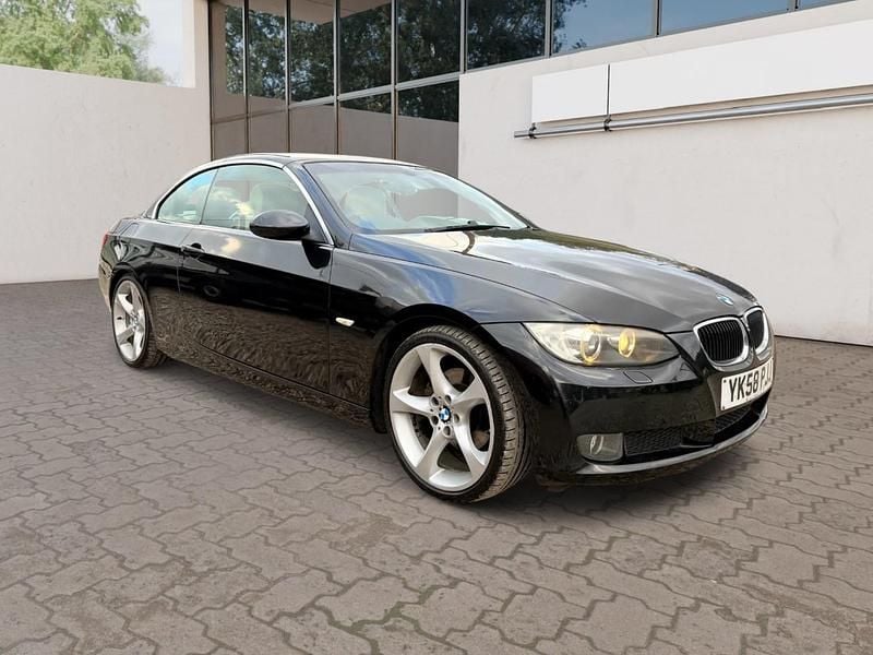 Black Used 2008 BMW 320 Cabriolet Cabriolet | £2,995 (Good price) - Image 1/4