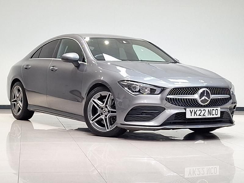 Grey Used 2022 Mercedes CLA220 AMG Line Premium Sedan | £23,498 (Fair price) - Image 1/4