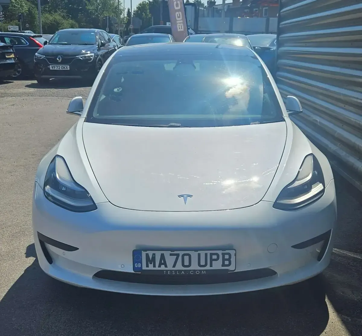 Used Tesla Model 3 Standard Range 366 kW (498 HP) 2020 White Sedan