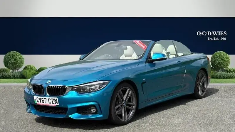 Usado BMW 420 M Sport 184 HP (135 kW) 2017 Azul Cabrios
