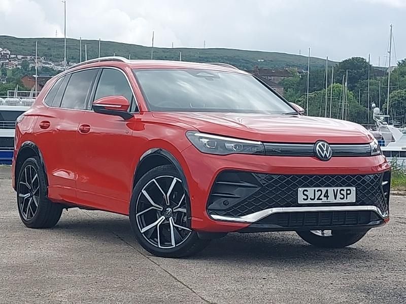 Red Used 2024 VW Tiguan R-line SUV | £33,998 (A bit pricey) - Image 1/4