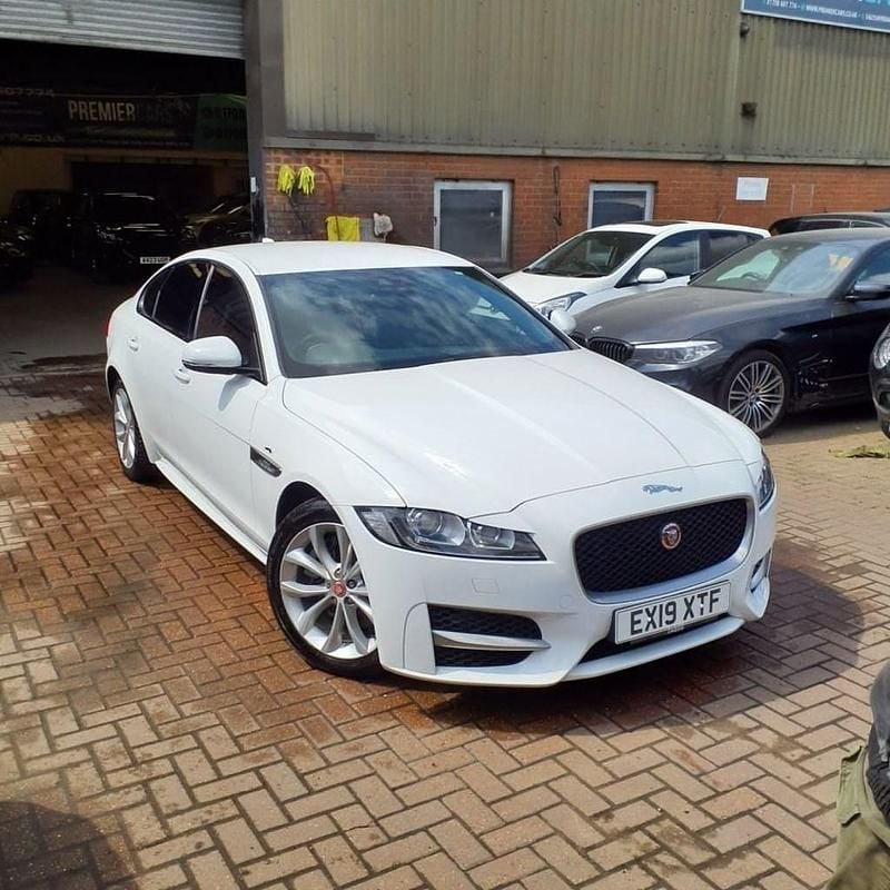 White Used 2019 Jaguar XF R-Sport Sedan | £16,480 (Fair price) - Image 1/4