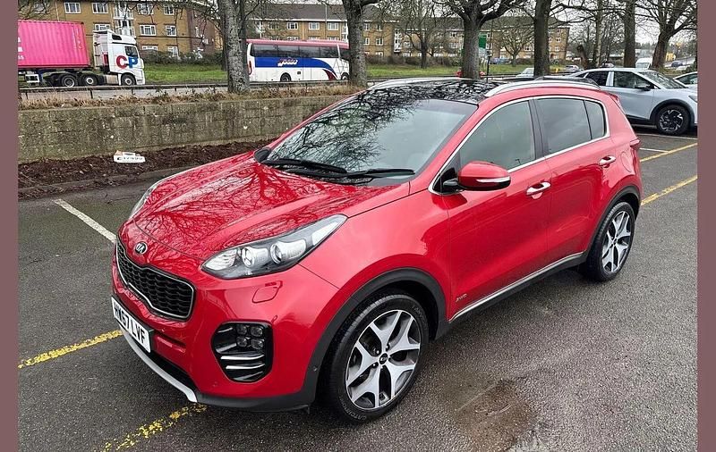 Used Kia Sportage GT-Line S 174 HP (127 kW) 2017 Red SUV