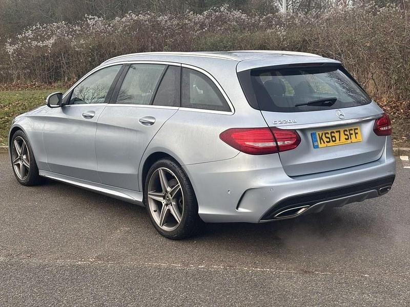 Used Mercedes C220 AMG line 170 HP (125 kW) 2017 Silver Estate