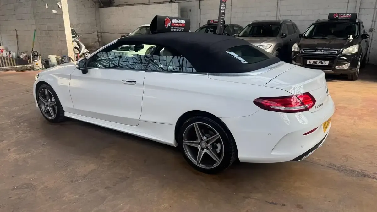 Used Mercedes C220 AMG Line Premium Plus 2016 White Cabriolet