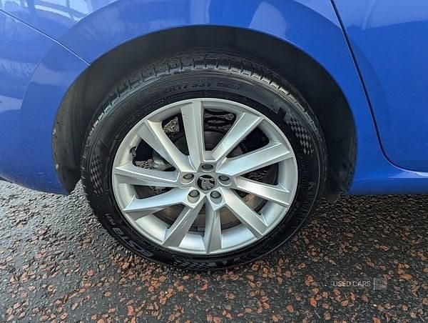 Used Skoda Scala SE L 110 HP (80 kW) 2021 Blue Hatchback