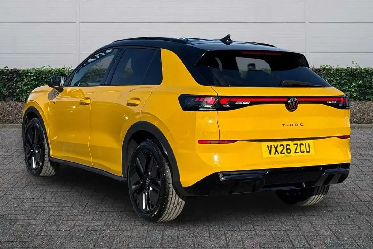 New VW T-Roc R-line 2026 Canary yellow SUV