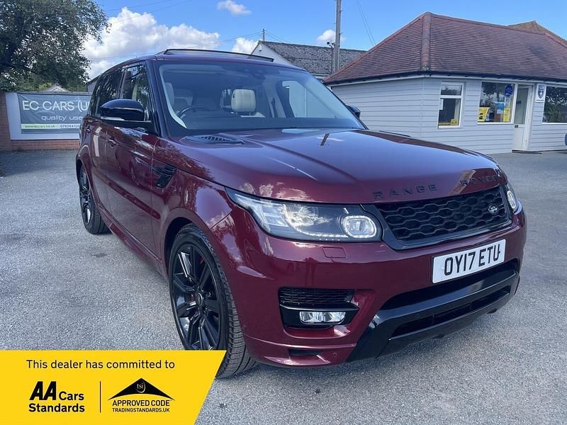 Red Used 2017 Land Rover Range Rover Sport Autobiography Dynamic SUV | £18,990 (A bit pricey) - Image 1/4