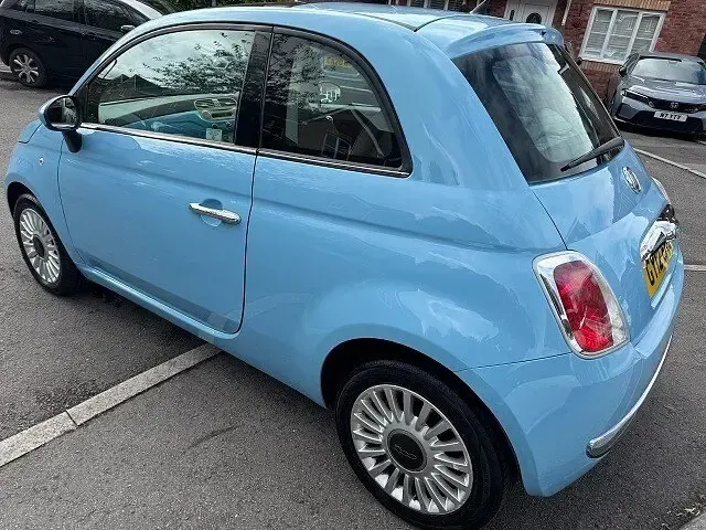 Used Fiat 500 Lounge 69 HP (50 kW) 2012 Blue Hatchback