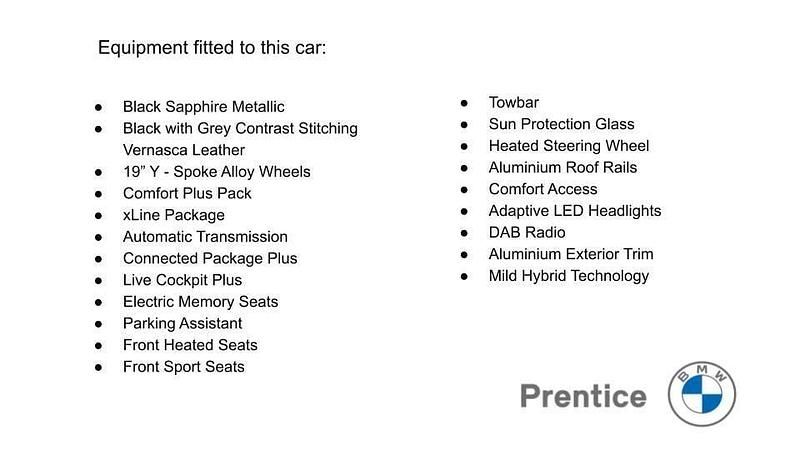 Black Used 2021 BMW X3 xLine SUV | £26,995 (Good price) - Image 1/1