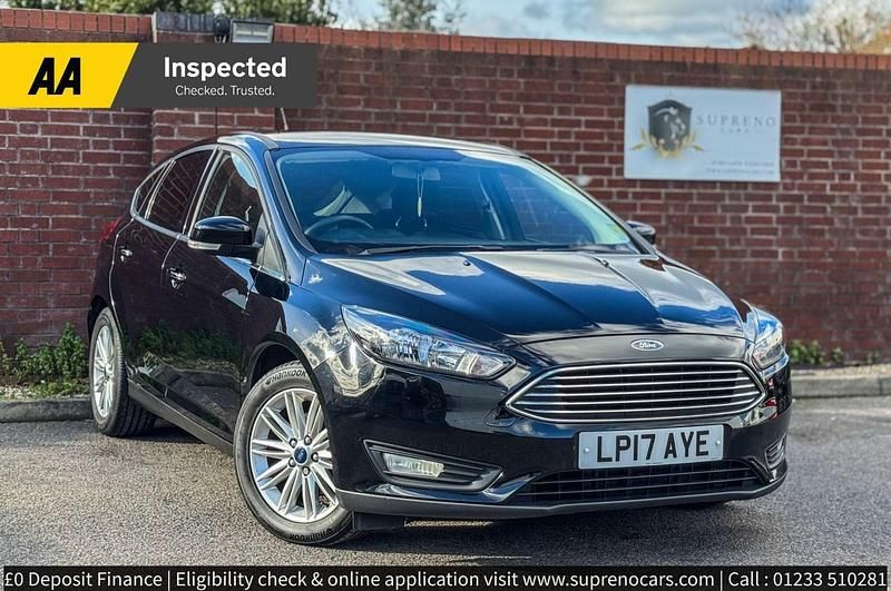 Used Ford Focus Zetec 101 HP (74 kW) 2017 Black Hatchback