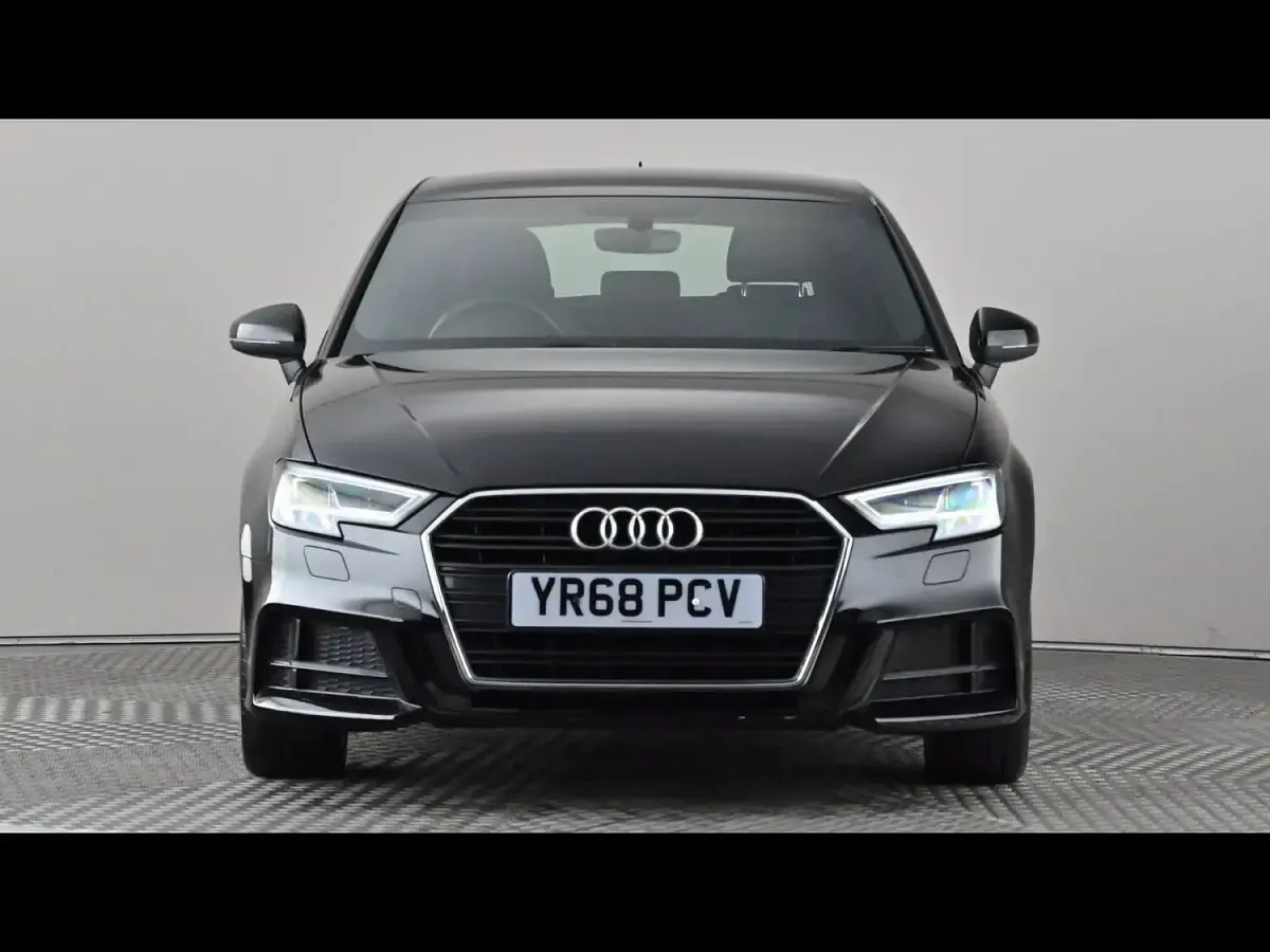 Used Audi A3 S-Line 150 HP (110 kW) 2018 Black Sedan