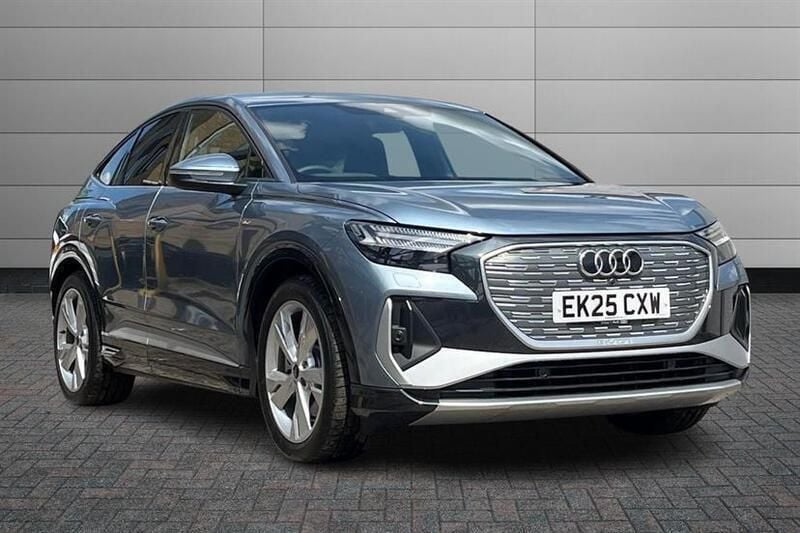 Geyser blue Used 2025 Audi Q4 e-tron S-Line SUV | £39,000 (Fair price) - Image 1/4