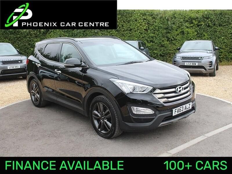 Phantom black metallic Used 2014 Hyundai Santa Fe Premium SE SUV | £9,495 (Good price) - Image 1/2