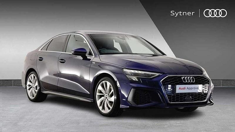 Blue Used 2021 Audi A3 S-Line Sedan | £22,000 (A bit pricey) - Image 1/4