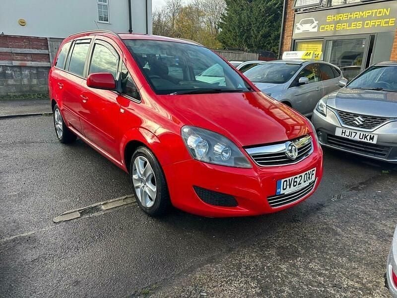 Red Used 2012 Vauxhall Zafira MPV | £1,950 (Good price) - Image 1/4