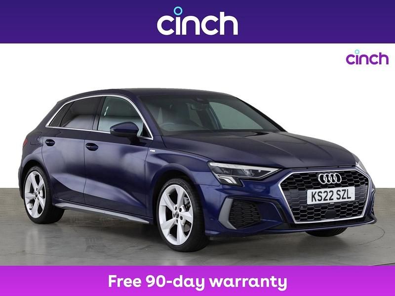Blue Used 2022 Audi A3 S-Line Hatchback | £19,499 (Fair price) - Image 1/3
