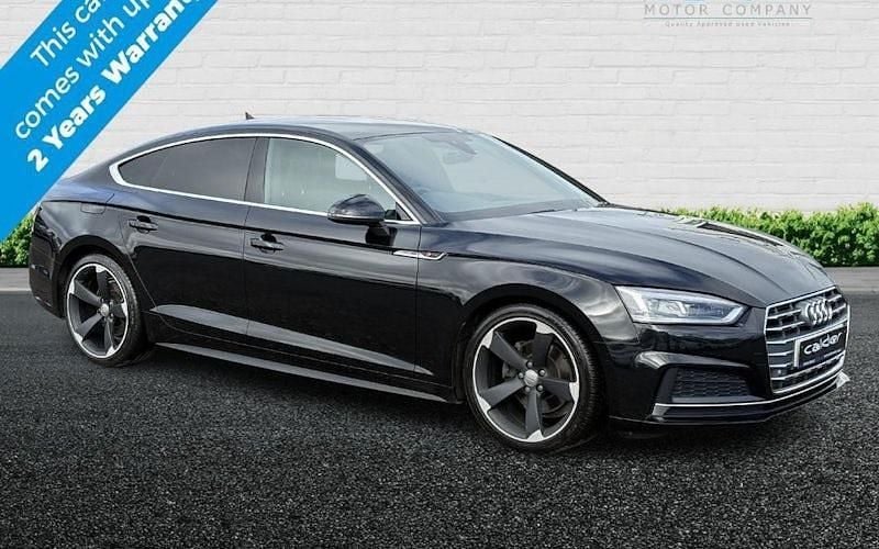 Used Audi A5 Sportback S-Line 190 HP (139 kW) 2018 Black Hatchback