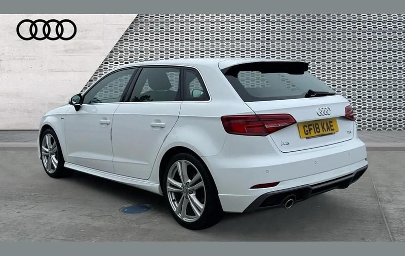 Used Audi A3 S-Line 113 HP (83 kW) 2018 White Sedan