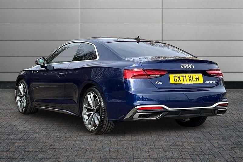 Used Audi A5 S-Line 204 HP (150 kW) 2021 Blue Coupe