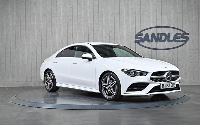 Used Mercedes CLA180 AMG line 136 HP (100 kW) 2022 White Sedan