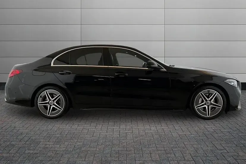 Used Mercedes C200 AMG line 221 HP (162 kW) 2025 Obsidian black Sedan