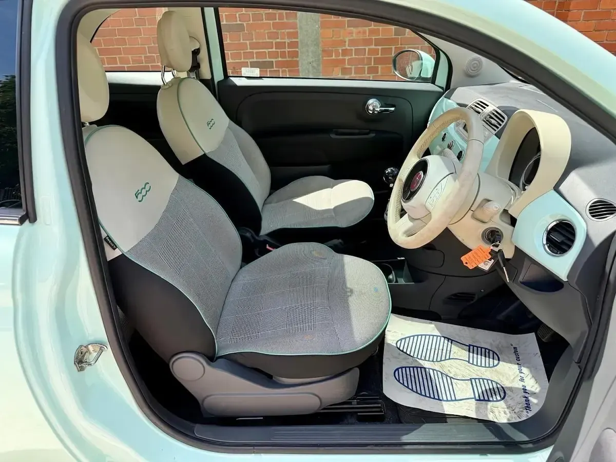 Used Fiat 500 Lounge 69 HP (50 kW) 2014 Green Hatchback