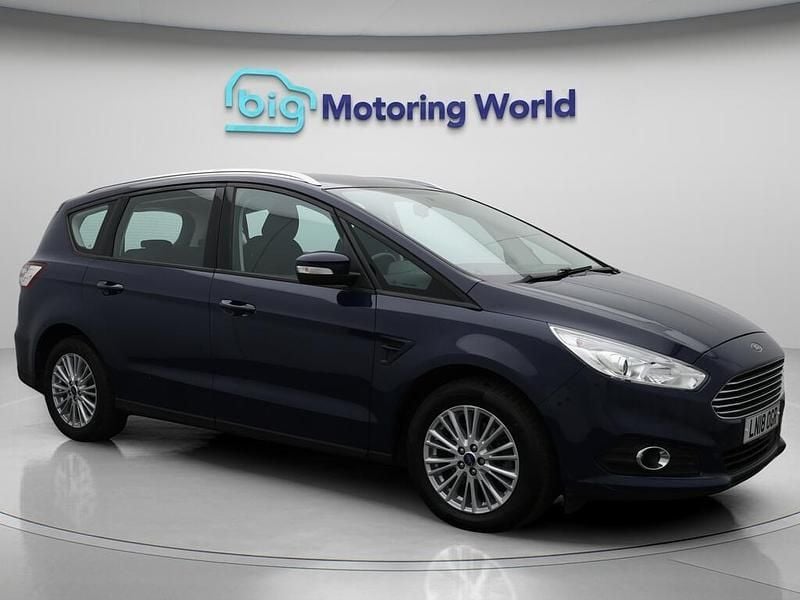 Blue Used 2018 Ford S-MAX Zetec MPV | £10,231 (Fair price) - Image 1/4