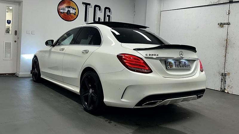 Used Mercedes C220 AMG Line Premium Plus 2017 White Sedan