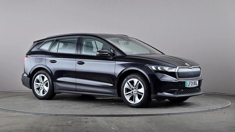 Black Used 2021 Skoda Enyaq iV Suite SUV | £15,777 (Fair price) - Image 1/3