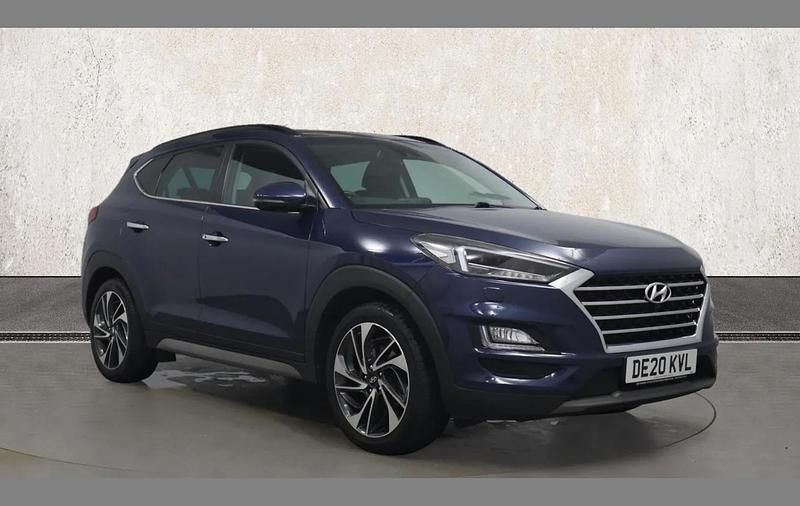 Blue Used 2020 Hyundai Tucson Premium SE SUV | £19,991 (Fair price) - Image 1/4