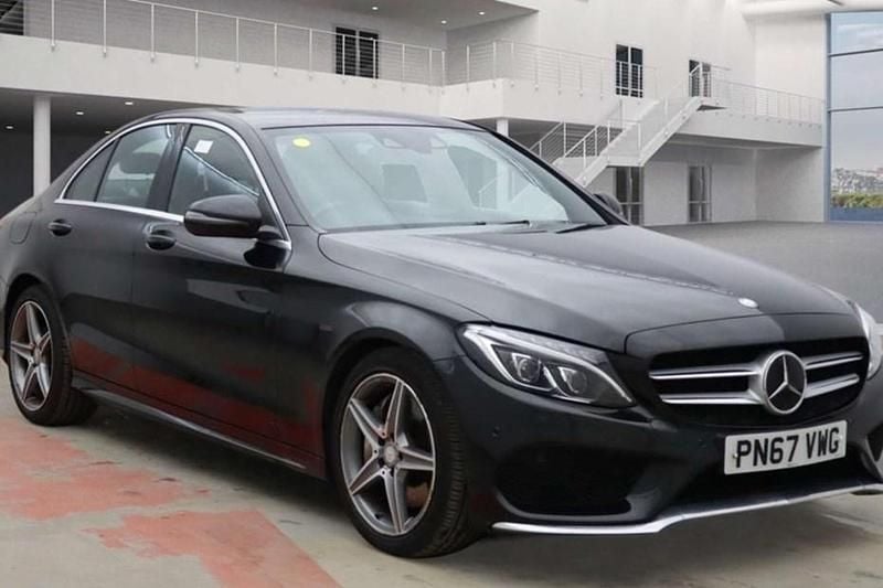 Black Used 2017 Mercedes C250 AMG line Sedan | £12,450 (Good price) - Image 1/1