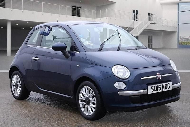 Blue Used 2015 Fiat 500 Lounge Hatchback | £4,295 (Good price) - Image 1/1
