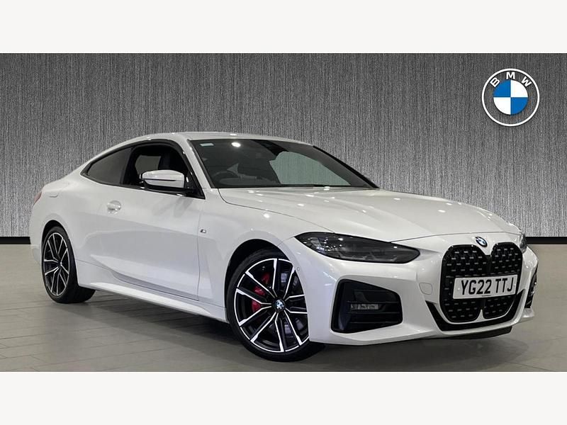 White Used 2022 BMW 420 M Sport Coupe | £27,499 (Fair price) - Image 1/3