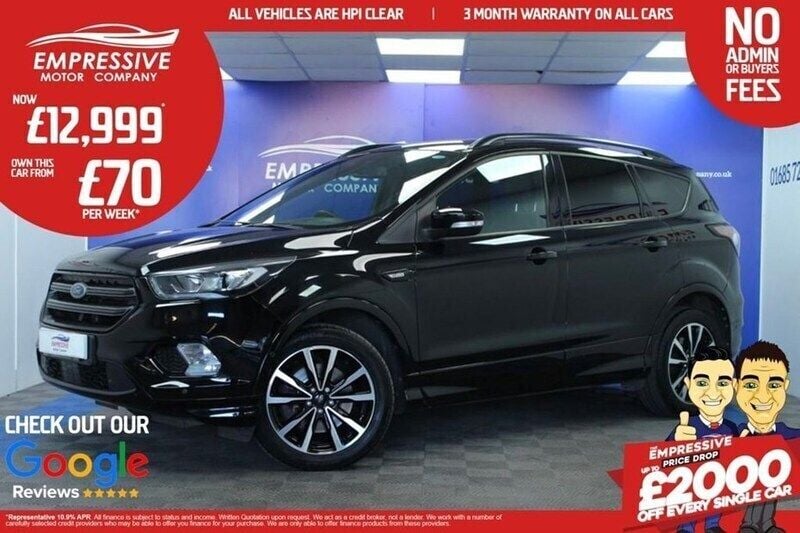 Black Used 2019 Ford Kuga ST-Line SUV | £12,999 (Fair price) - Image 1/1