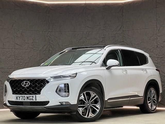 White Used 2020 Hyundai Santa Fe Premium SE SUV | £24,495 (Fair price) - Image 1/4