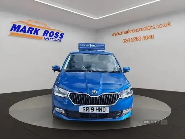 Used Skoda Fabia SE 75 HP (55 kW) 2019 Blue Hatchback