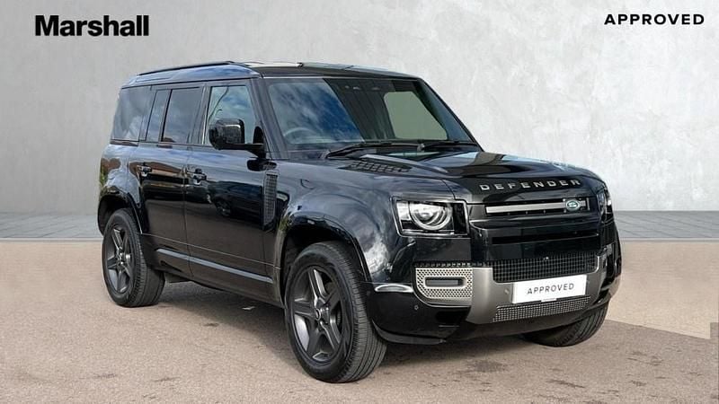 Santorini black Used 2025 Land Rover Defender SE Dynamic SUV | £65,000 (Expensive) - Image 1/4
