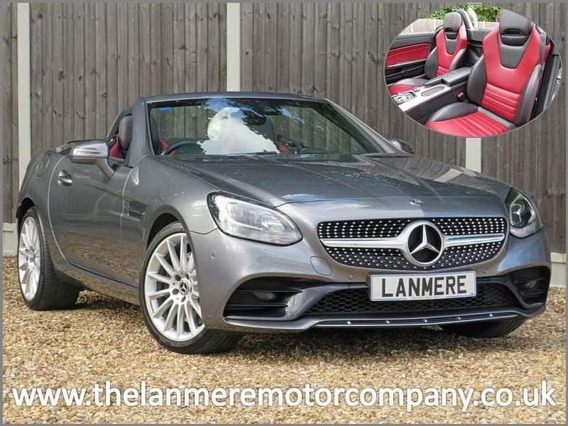 Selenite grey Used 2018 Mercedes SLC300 AMG line Cabriolet | £22,450 (Expensive) - Image 1/4