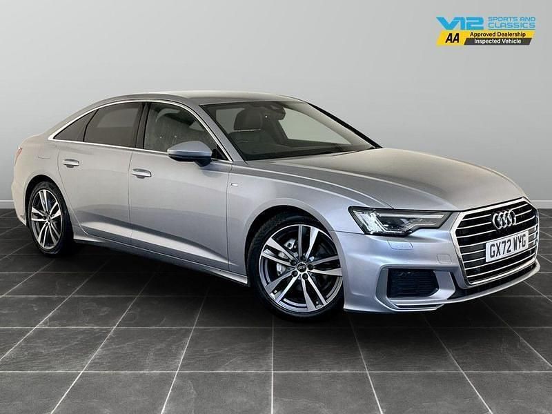 Silver Used 2022 Audi A6 S-Line Sedan | £22,395 (Good price) - Image 1/2