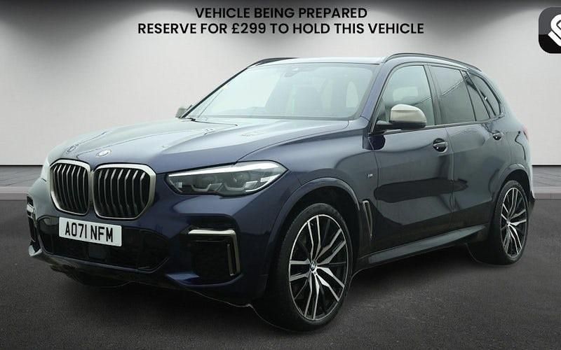 Used BMW X5 530 HP (389 kW) 2021 Tanzanite blue SUV