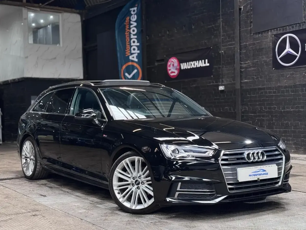 Used Audi A4 S-Line 190 HP (139 kW) 2017 Black Estate