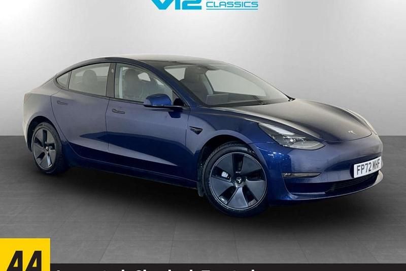 Used Tesla Model 3 Long Range AWD 258 kW (351 HP) 2022 Blue Sedan