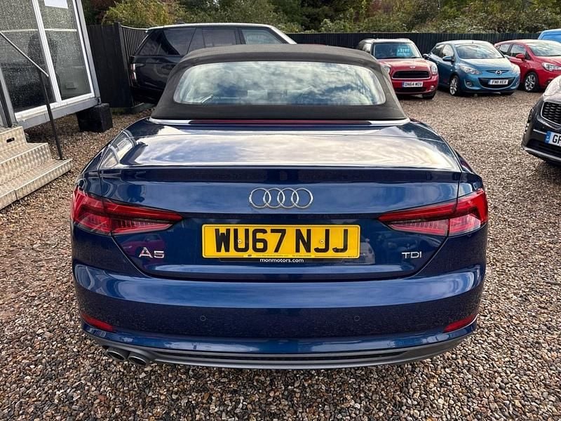 Used Audi A5 Cabriolet S-Line 190 HP (139 kW) 2017 Blue Cabriolet