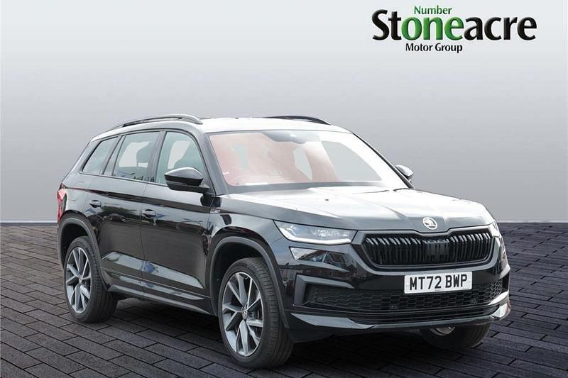 Black Used 2022 Skoda Kodiaq SportLine SUV | £27,995 (Fair price) - Image 1/4