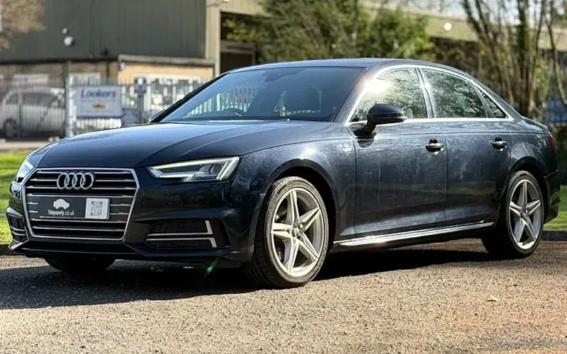 Used Audi A4 S-Line 150 HP (110 kW) 2016 Blue Sedan