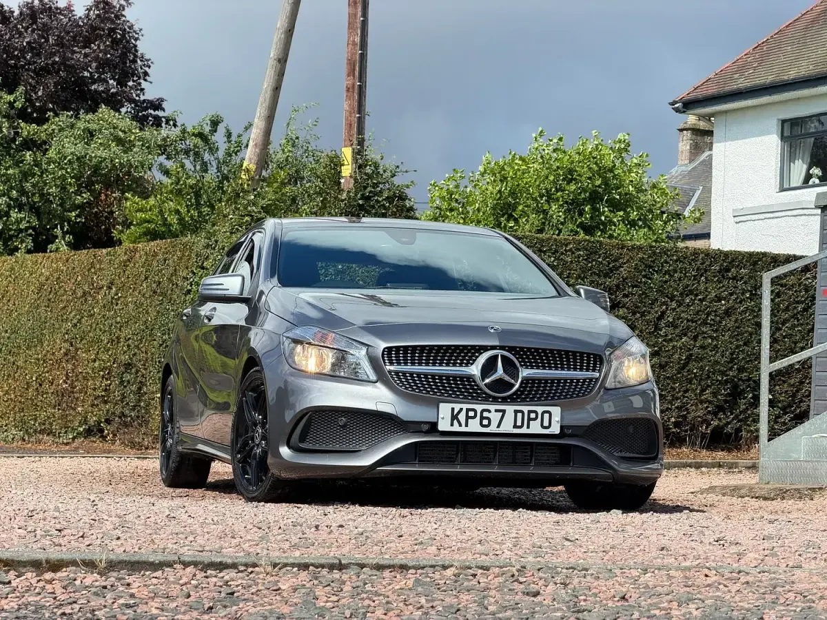 Used Mercedes A200 AMG line 136 HP (100 kW) 2017 Grey Hatchback