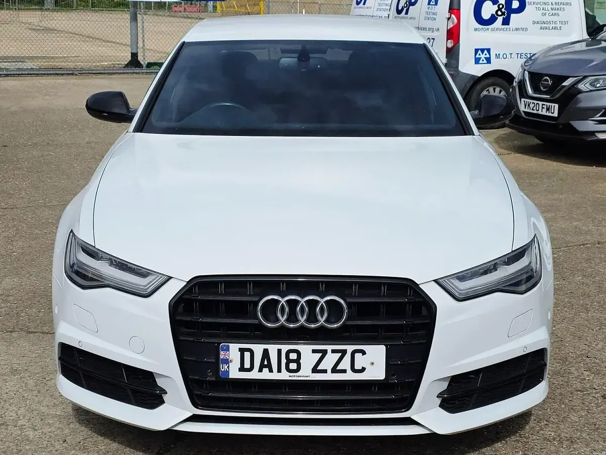 Used Audi A6 Black Edition 190 HP (139 kW) 2018 White Sedan